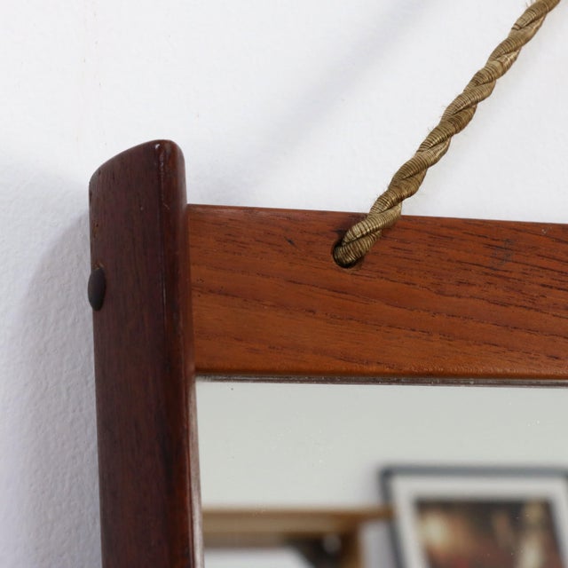 Mid-Century Modern Model 220 Wall Mirror in Teak by Aksel Kjersgaard Odder for Odder Møbler, Denmark, 1960s For Sale - Image 3 of 7