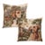 Pair of Beagle & Retriever Tapestry Cushions With Feather Filler - 46x46cm For Sale