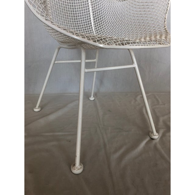 1960s Vintage White Sculptura Russell Woodard Patio Chairs- A Pair For Sale - Image 11 of 13