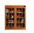 Brown Mission Oak 2 Door Bookcase With Glass Doors - Michael's Cherry For Sale - Image 8 of 10