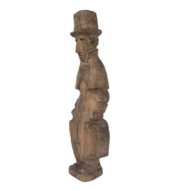 Mid 20th Century Folk Art Wood Sculpture in the Style of Axel Petersson Döderhultarn For Sale - Image 12 of 13