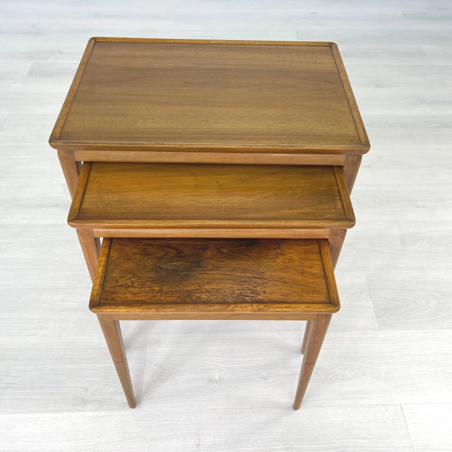 Danish Vintage Nesting Tables – Set of 3 For Sale In New York - Image 6 of 12