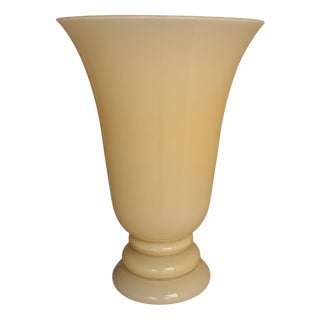 Glass Uplighter Table Lamp For Sale