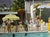 Mid-Century Modern 1970s "Palm Springs Pool" First Edition 1/150 Estate Stamped C-Print by Slim Aarons For Sale - Image 3 of 9