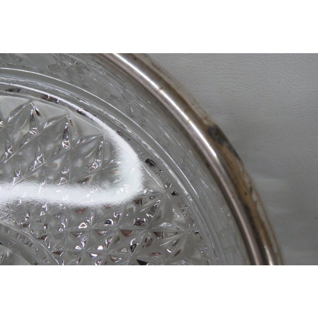 El Royel Germany Lead Crystal 3 Part Divided Serving Bowl 4589b For Sale - Image 9 of 11