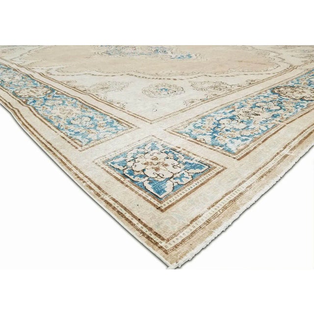Transitional 1960s Persian Kerman Rug For Sale - Image 3 of 5