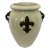Italian Hand Painted Ceramic Urn With Two Handles For Sale