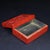 Late 20th Century Carved Cinnabar Lacquer Box With Floral and Bird Motifs For Sale - Image 5 of 9