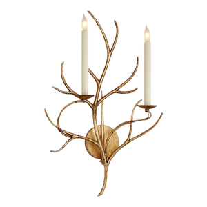 Chapman & Myers Branch Sconce in Gilded Iron