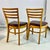 1940s Vintage Art Deco Italian Honey Stained Maple Back Slat Dining Chairs - Set of 6, After Gio Ponti For Sale - Image 11 of 13