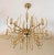 Metal Mid-Century Italian Brass & Glass Chandelier by Sciolari, 1970s For Sale - Image 7 of 7
