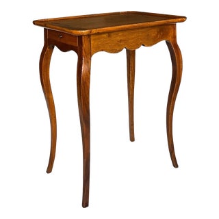 Mid 20th Century Vintage Italian Provincial Walnut Side Table For Sale