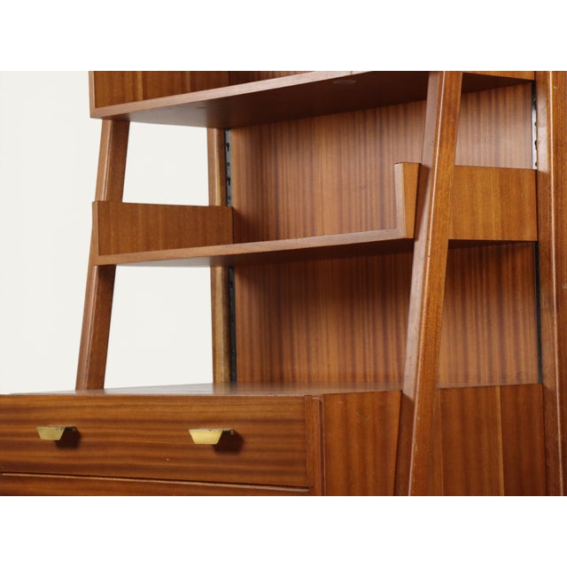 Wood Vintage Italian Wood Bookcase, 1960s For Sale - Image 7 of 18