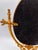 Metal Vintage French Brass Vanity Table Mirror For Sale - Image 7 of 8