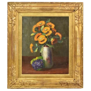 Flower Painting by Dolzan Primo, 1933