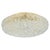 Gold Large Round Ice Glass Flush Mount from Hillebrand, Germany, 1970s For Sale - Image 8 of 8