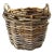 Thick Woven Rattan Handled Basket For Sale