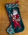 1990s 1990s Wool Needlepoint and Red Velvet Father Christmas Stocking For Sale - Image 5 of 5