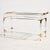 Contemporary Brass and Acrylic Glass Console Table from Fabian, 1970s For Sale - Image 3 of 18