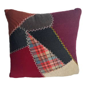 Vintage American Patchwork Pillow