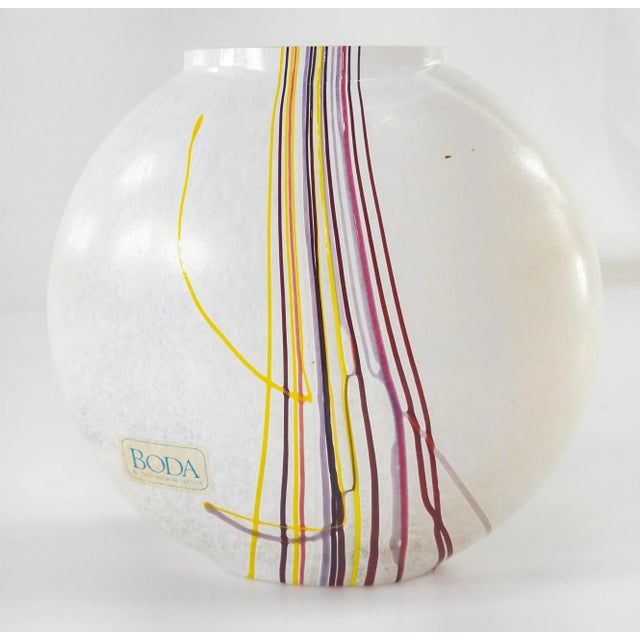 Mid Century Art Glass Vase by Kosta Boda For Sale - Image 9 of 9