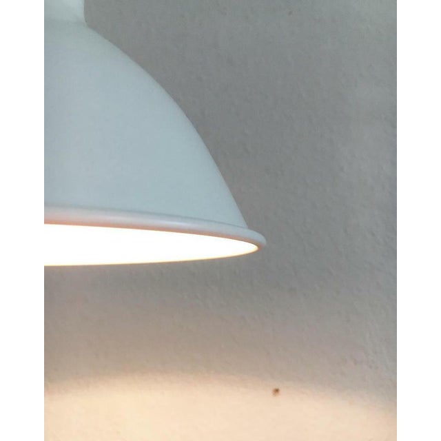 White Mid-Century Danish Flash Pendant Lamp by Uni-Team for Nordisk Solar, 1960s For Sale - Image 8 of 18