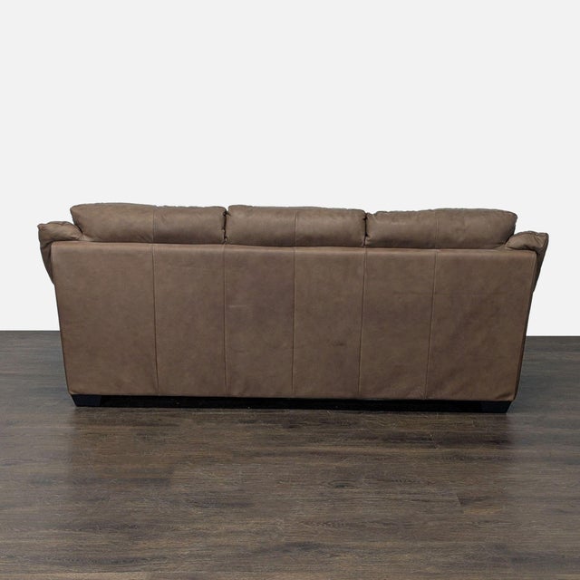 2000 - 2009 Italsofa 3-Seat Brown Leather Sofa – Comfortable and Stylish For Sale - Image 5 of 9