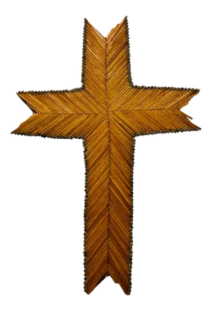 Antique Folk / Tramp Art Match Stick Cross