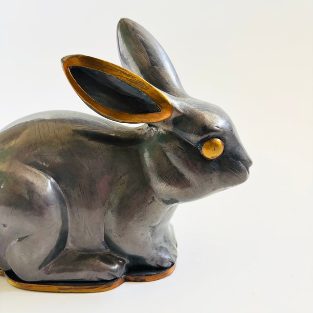 Late 20th Century Pewter Rabbit Box by Neiman Marcus For Sale - Image 5 of 13