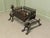 Gothic Inglenook Grate Set on Dragon Andirons For Sale - Image 5 of 8