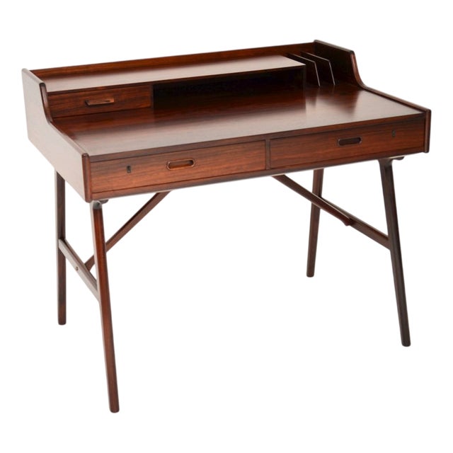 Vintage Danish Desk attributed to Arne Wahl Iversen for Vinde Møbelfabrik, 1960s For Sale