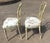 Wood Antique French Louis XVI Painted Side Chairs - A Pair For Sale - Image 7 of 12