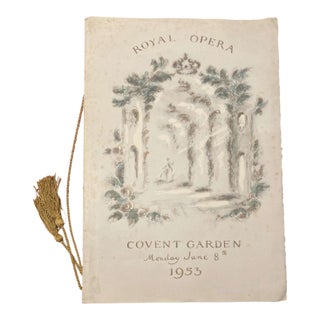 Oliver Messel “Gloriana” 1953 Coronation Royal Gala Performance Royal Opera Covent Garden Programme For Sale