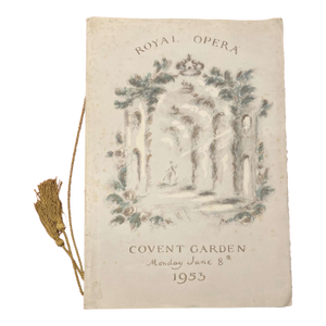 Oliver Messel “Gloriana” 1953 Coronation Royal Gala Performance Royal Opera Covent Garden Programme