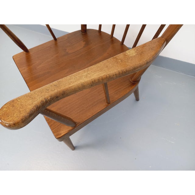 Vintage Baumann Wooden Armchair, 1960s For Sale - Image 15 of 16