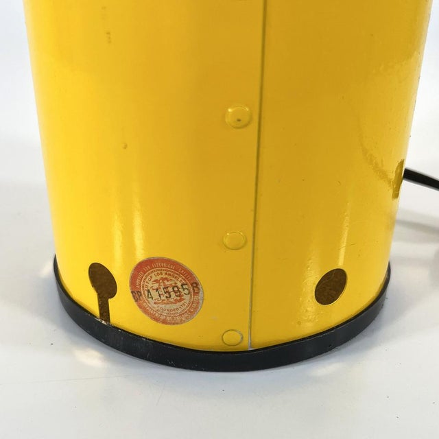 Yellow Pipeline Table Lamp, 1960s For Sale - Image 9 of 11