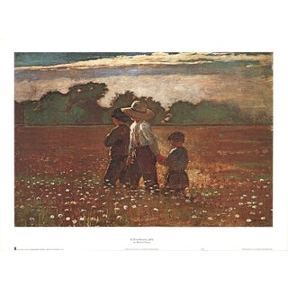 1979 Winslow Homer 'In the Mowing' Modernism Offset Lithograph For Sale