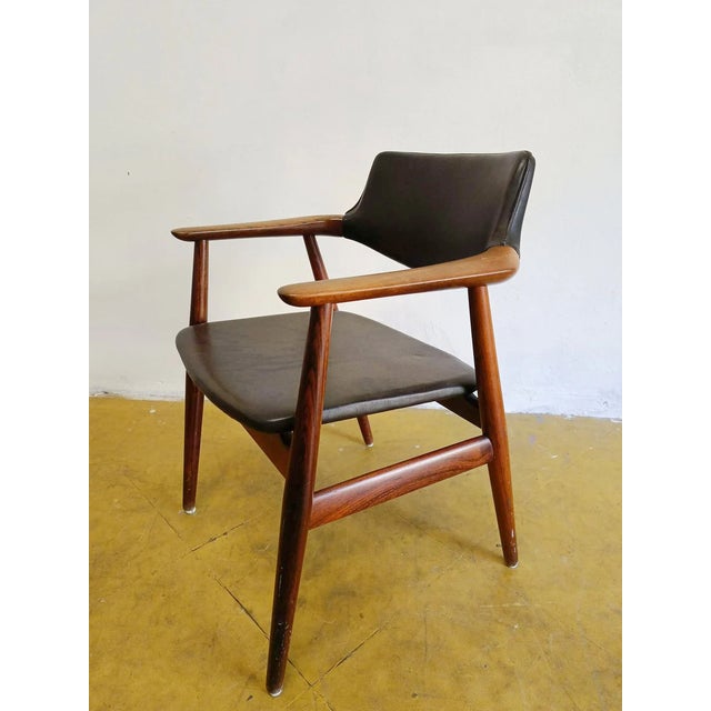 Mid-Century Modern Vintage Danish Armchair in Teak by Erik Kirkegaard, 1950s For Sale - Image 3 of 7