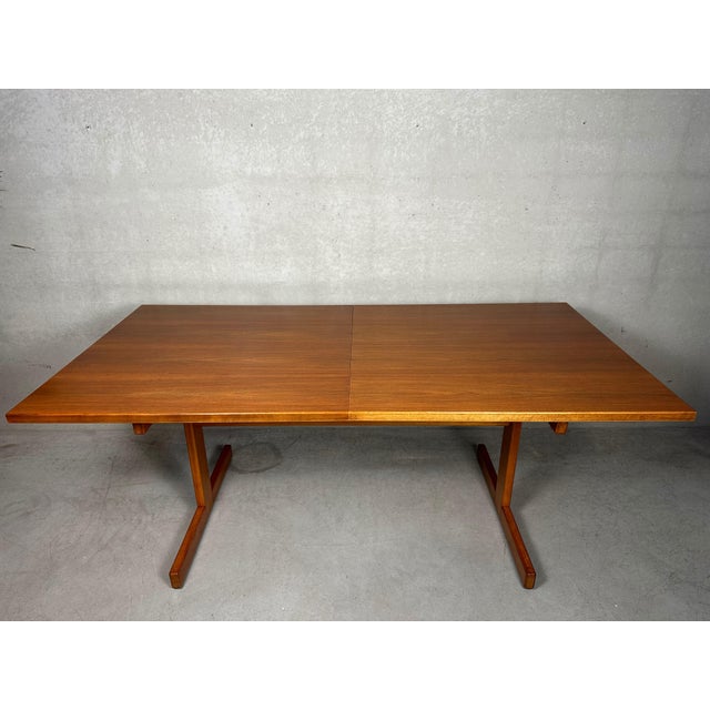 1960s Vintage Dining Table and Chairs by Jos de Mey for Van Den Berghe Pauvers, 1960s, Set of 7 For Sale - Image 5 of 18