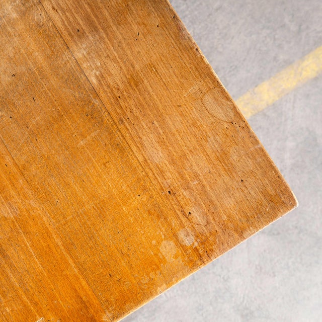 French Cast Base Café Dining Table, 1930s For Sale - Image 6 of 7