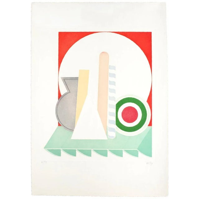 Image dimensions: 64 x 44 cm. Decalogue n. 8 is an original color etching, realized between 1976-78 by the Italian artist...