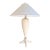 Currey & Co. Nickel Whitewash Table Lamp With Pyramid Shade For Sale