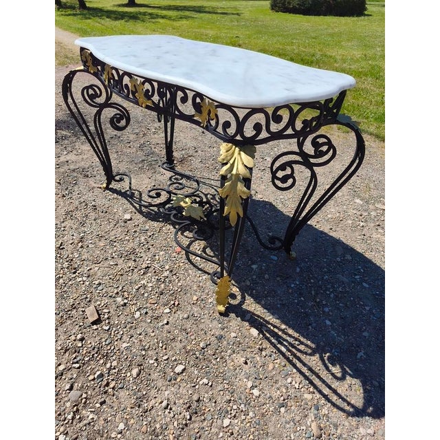 Early 20th Century 19th Century Butchers Table in Cast Iron, Wrought and Twisted, 1930 For Sale - Image 5 of 8