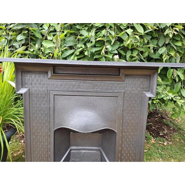 Early 20th Century Antique Cast Iron Combination Fireplace, 1915 For Sale - Image 5 of 13