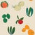 Contemporary Sample - Fruits and Veggies Wallpaper by Susan Hable in Multicolor For Sale - Image 3 of 3