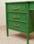 Mid 20th Century Emerald Faux Bamboo Desk For Sale - Image 9 of 11