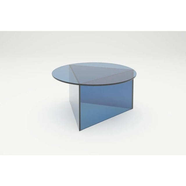 Clear Glass Prisma Circle 80 Coffe Table by Sebastian Scherer For Sale - Image 6 of 8
