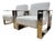 Pair of Matching Berhardt Furniture Milo Baughman Rl Style Cantilever Chome Lounge Chairs For Sale