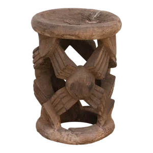 Antique Tall Spider African Stool