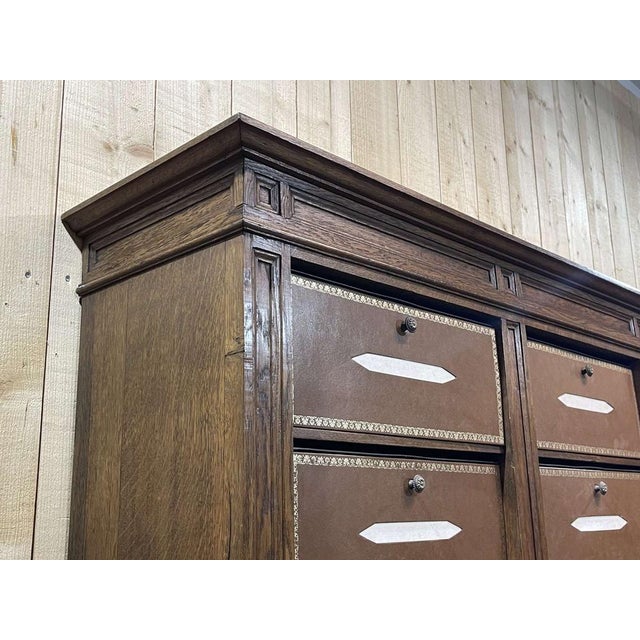 Early 20th Century Oak Cabinet from Chalmette Paris For Sale - Image 5 of 17